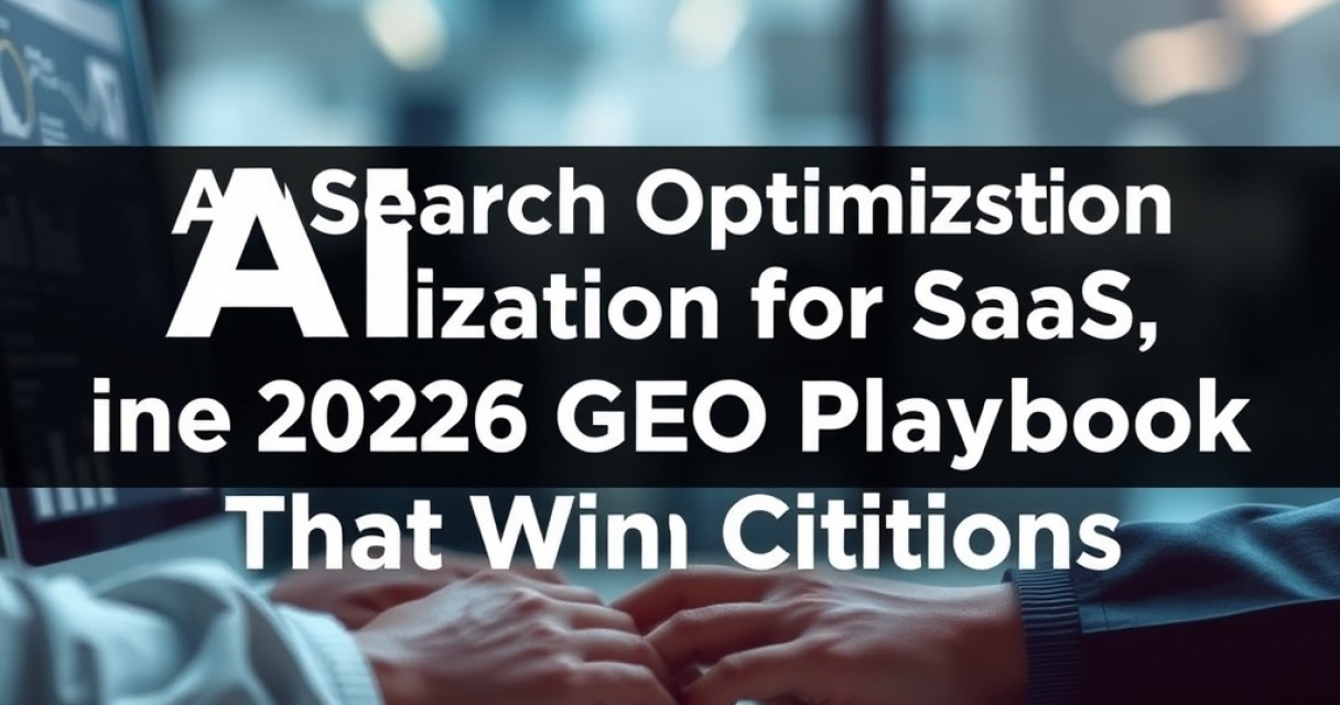 AI Search Optimization for SaaS: The 2026 GEO Playbook That Wins Citations - Featured Image